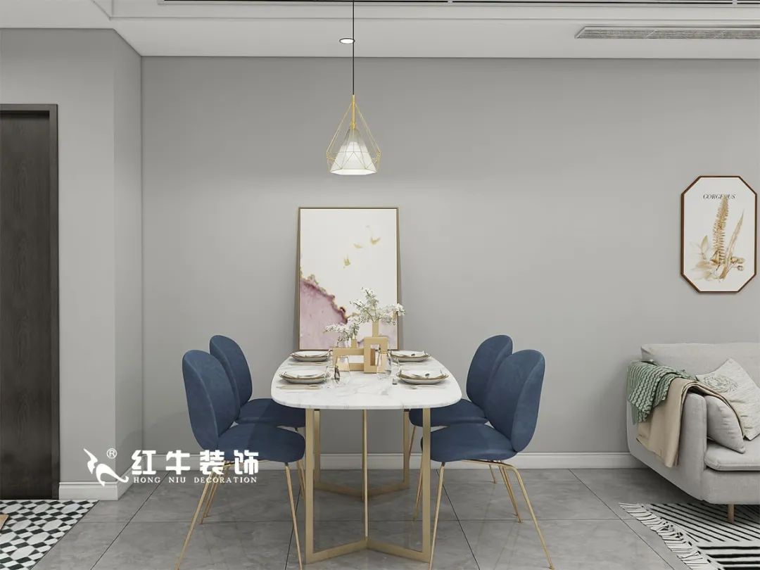 劉萍萍_仙龍灣山莊90㎡輕奢風(fēng)格｜加入一點(diǎn)金屬線條，這個(gè)家高級(jí)又溫柔！04
