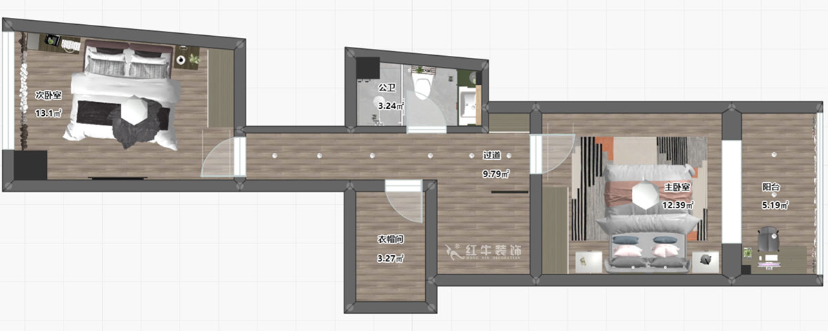 陸利民｜圣淘沙6-711-120㎡-現(xiàn)代風格｜復式｜2室2廳2衛(wèi)｜新房裝修｜定制家￥162600｜全包16