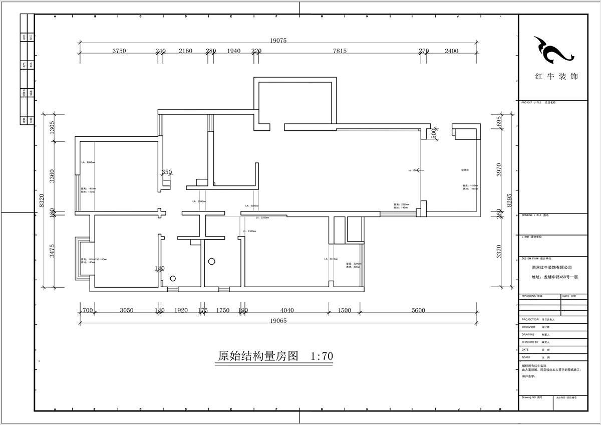 蔣?。袞|花園39-210-140㎡-現(xiàn)代簡(jiǎn)約風(fēng)格｜4室2廳2衛(wèi)｜新房裝修｜定制家｜全包17萬(wàn)｜00_01原始結(jié)構(gòu)圖