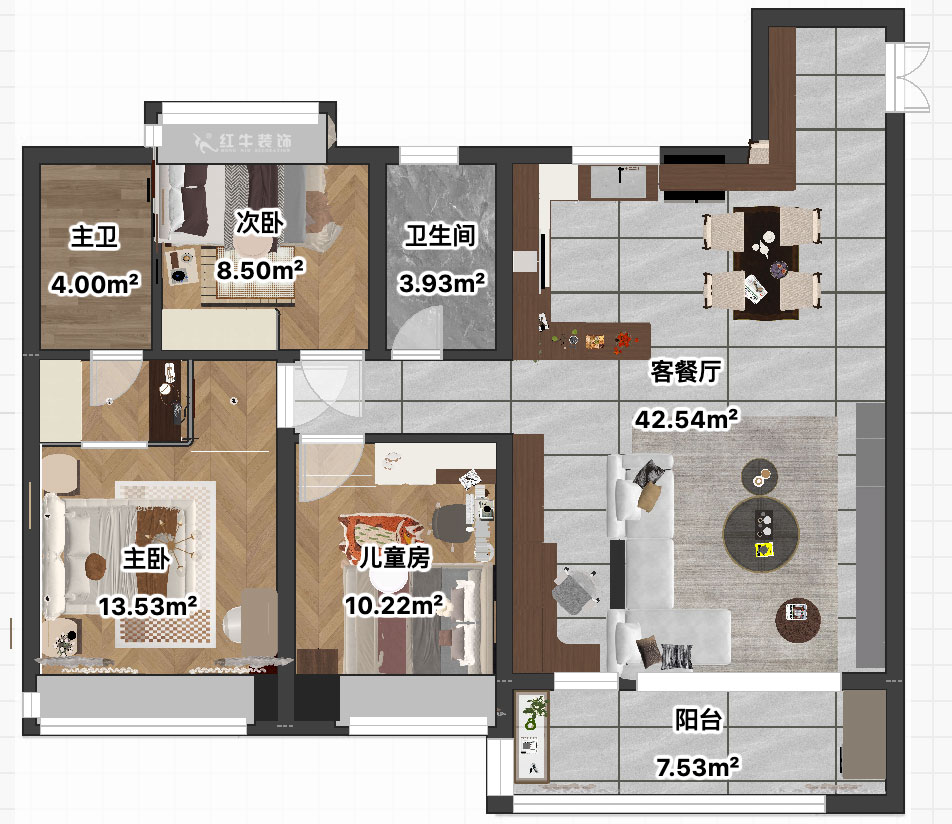賈庭｜中海南山印1-2004-120㎡-法式復古風格｜3室2廳1廚2衛(wèi)｜精裝修改造｜定制家｜全包9