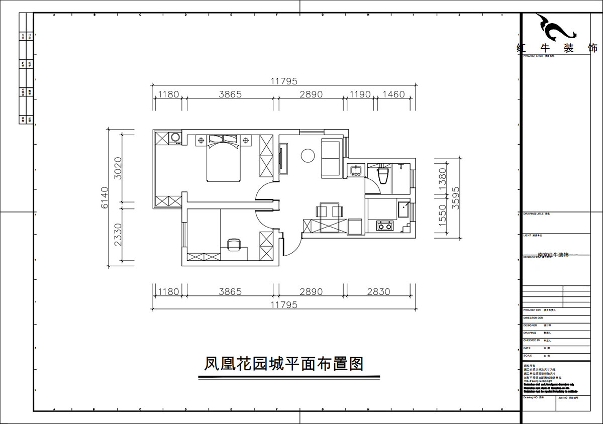 朱彥｜鳳凰花園城金陵園2幢10號502室-64㎡-現(xiàn)代簡約風(fēng)格｜2室1廳1衛(wèi)｜老房改造｜定制家｜全包10萬｜00_02平面布置圖